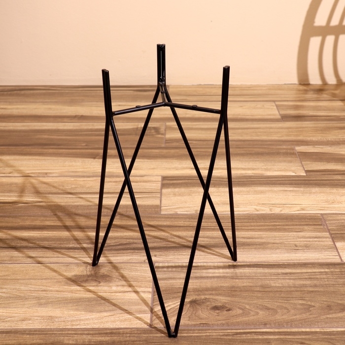 Кашпо на подставке  Кашпо на подставке "Бригс" металл (набор 2 шт), диаметр 24 и 21 см