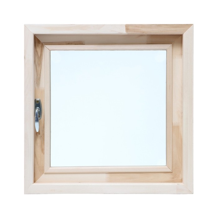 Окно, 50×50см, двойное стекло ЛИПА, наружное открывание Окно, 50×50см, двойное стекло ЛИПА, наружное открывание