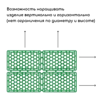 Защита стволов деревьев, 36 × 22 см, набор 4 шт., пластик