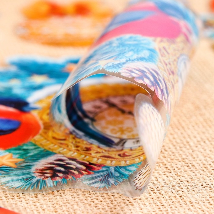 Набор наклеек оформительский Набор наклеек оформительский "Нарядная ёлочка" 49,3х33,6см