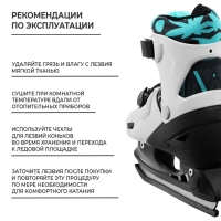 Набор: коньки детские раздвижные Snow Cat, с роликовой платформой, защита, р. 34-37