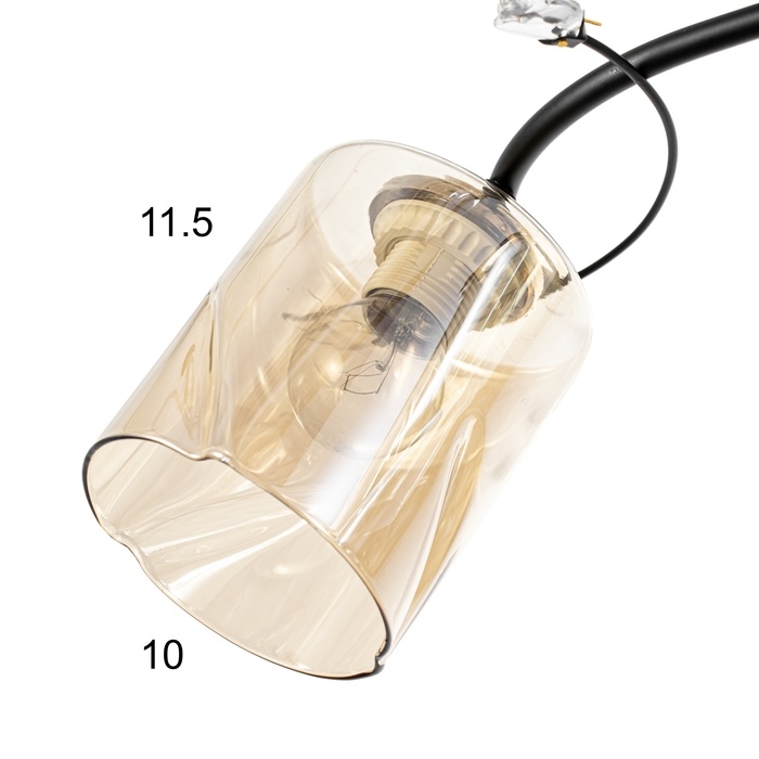 Люстра Люстра "Артемис" 3хЕ27 40Вт черно-золотой 52х20х27 см