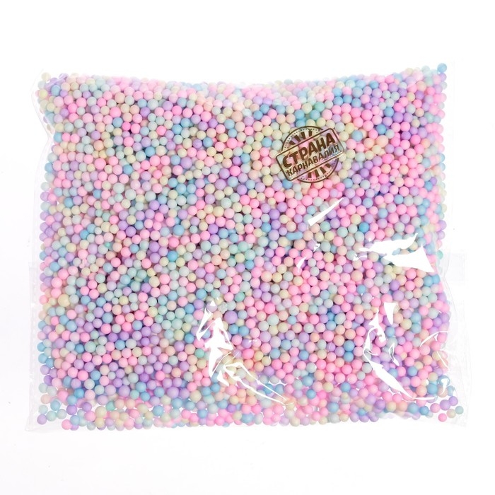 Наполнитель для шаров и слаймов «Пенопласт», 20 г, МИКС Наполнитель для шаров и слаймов «Пенопласт», 20 г, МИКС