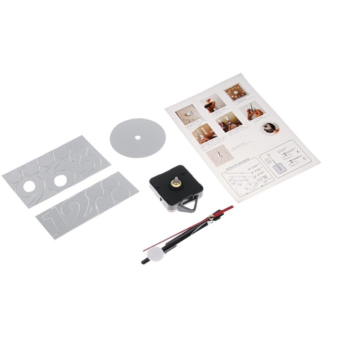 Часы настенные интерьерные, 3d, бесшумные, наклейка, большие, d-40 см Часы настенные интерьерные, 3d, бесшумные, наклейка, большие, d-40 см