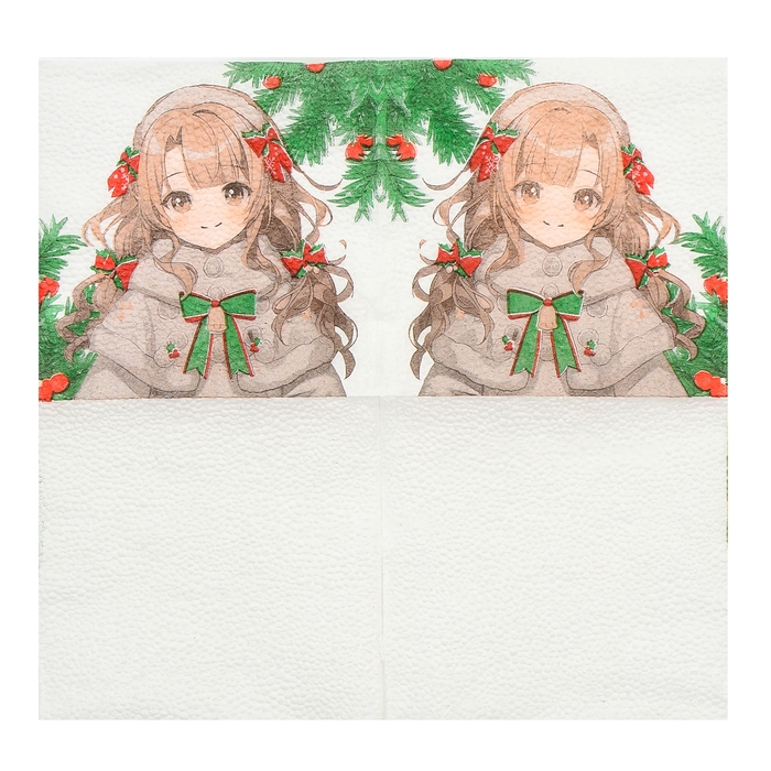 Салфетки новогодние бумажные «С Новым годом: аниме», однослойные, 24х24 см, 20 шт. Салфетки новогодние бумажные «С Новым годом: аниме», однослойные, 24х24 см, 20 шт.