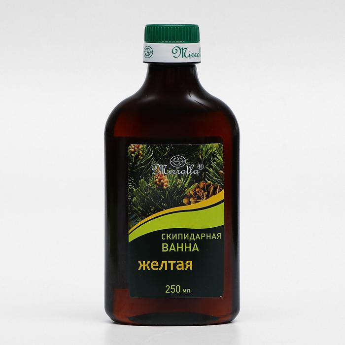 Скипидарная эмульсия для ванн «Мирролла», жёлтая, 250 мл Скипидарная эмульсия для ванн «Мирролла», жёлтая, 250 мл