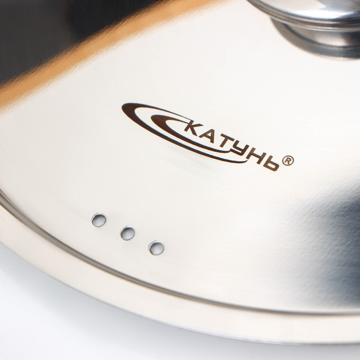 Кастрюля «Титан», 6,4 л, d=22 см, h=17 см, капсульное дно, металлическая крышка, индукция, Кастрюля «Титан», 6,4 л, d=22 см, h=17 см, капсульное дно, металлическая крышка, индукция,