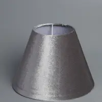 Абажур BayerLux &laquo;Велюр&raquo;, E27 или E14, серый, 24&times;24&times;18 см