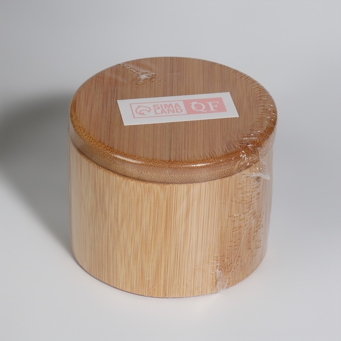 Органайзер для хранения «BAMBOO», с раздвижной крышкой, d 9 × 7 см, цвет коричневый