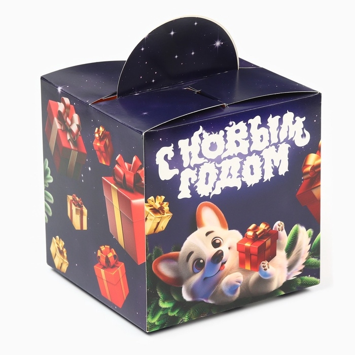 Набор конфет с игрушкой Набор конфет с игрушкой "С новым годом: корги", 250 г