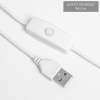 Настольная лампа "Космические пески" LED 5Вт USB синий 9*15*17см RISALUX