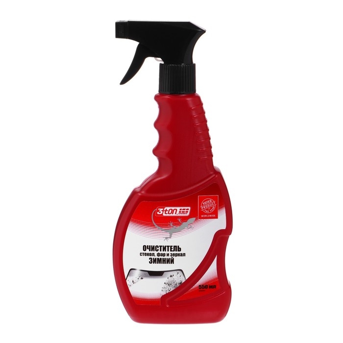 Очиститель стекол, фар и зеркал 3ton, зимний, спрей, 550 мл ТН-521 Очиститель стекол, фар и зеркал 3ton, зимний, спрей, 550 мл ТН-521