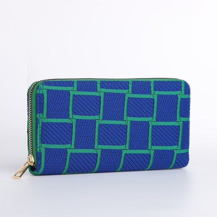 Кошелёк женский на молнии, цвет синий Кошелёк женский на молнии, цвет синий