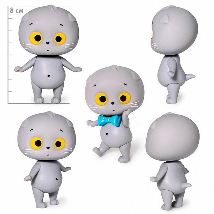 Коллекционная фигурка с одеждой «Мини Басик. Яркие краски», 5 предметов одежды, 8 см Коллекционная фигурка с одеждой «Мини Басик. Яркие краски», 5 предметов одежды, 8 см