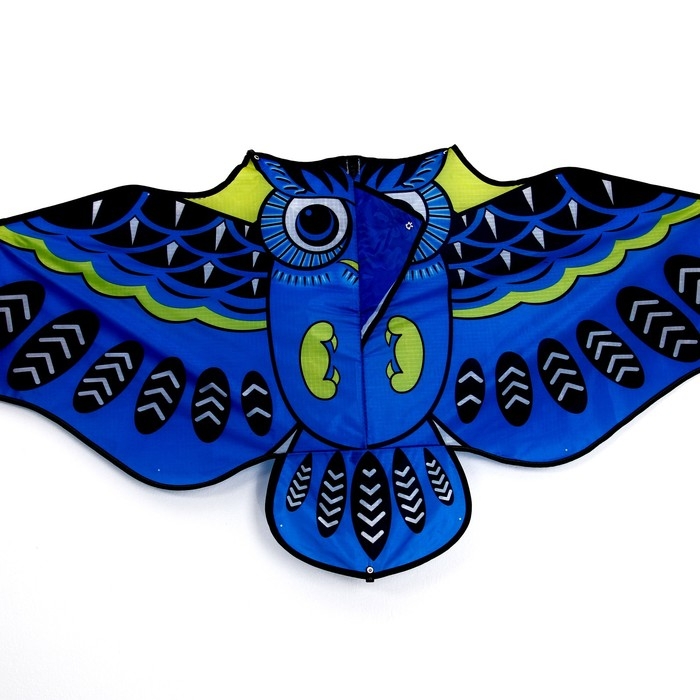 Воздушный змей «Сова», с леской, МИКС Воздушный змей «Сова», с леской, МИКС