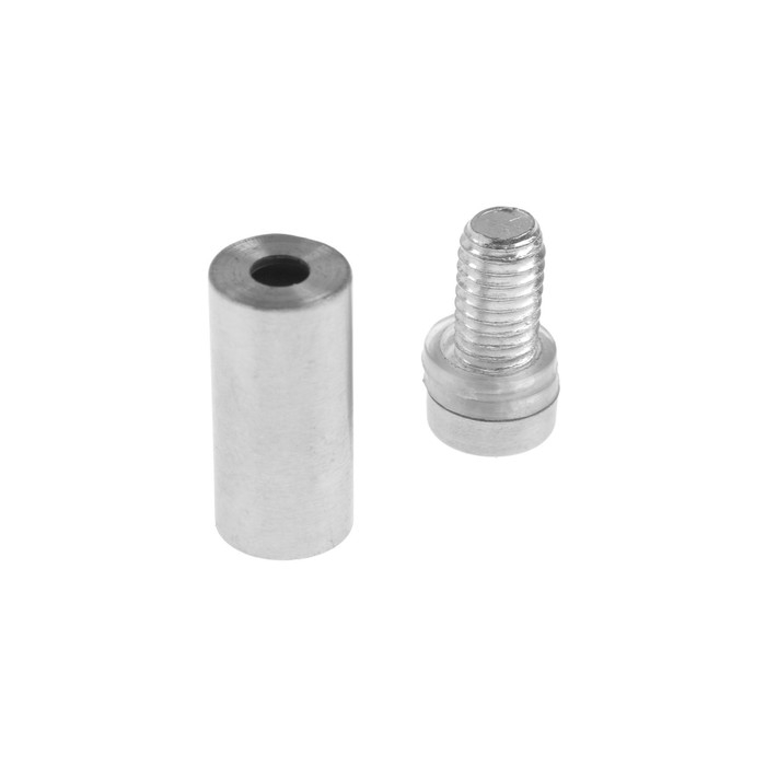 Дистанционный держатель для табличек, 12х30 мм, цвет матовый никель,набор 10 шт. Дистанционный держатель для табличек, 12х30 мм, цвет матовый никель,набор 10 шт.