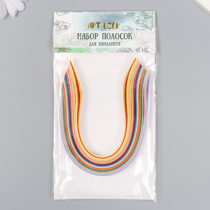 Полоски для квиллинга Полоски для квиллинга "Цветные" (набор 200 полосок) МИКС ширина 0,8 см (0,8х24 см)
