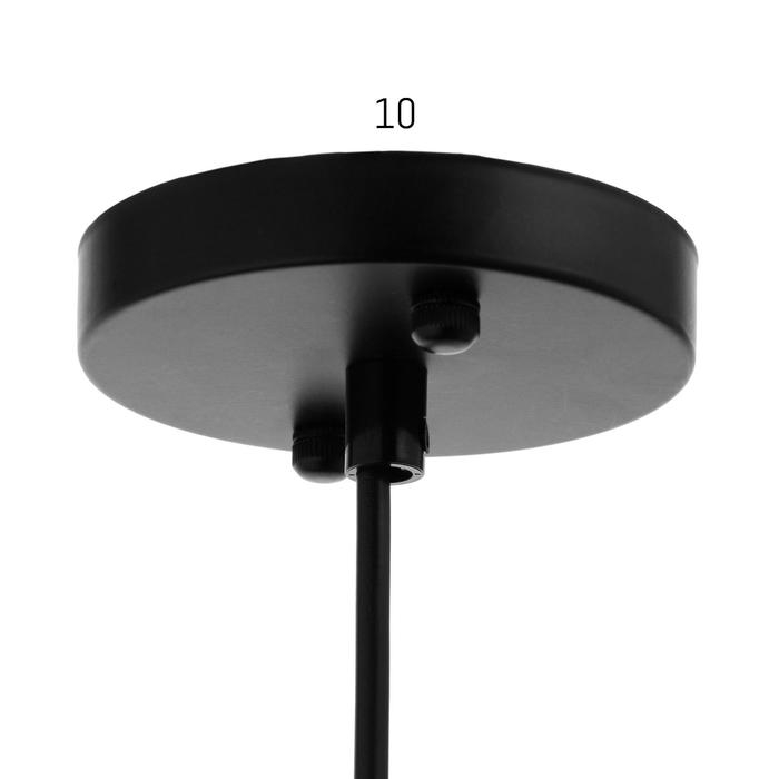 Светильник BayerLux 88504/1 E27 40Вт черный-золотая медь 22,5х22,5х27-127 см