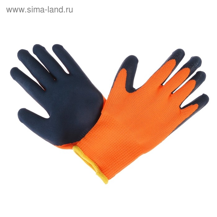 Перчатки садовые, нейлоновые, утеплённые до -20°С, с двойным латексным обливом, размер 10, Greengo Перчатки садовые, нейлоновые, утеплённые до -20°С, с двойным латексным обливом, размер 10, Greengo