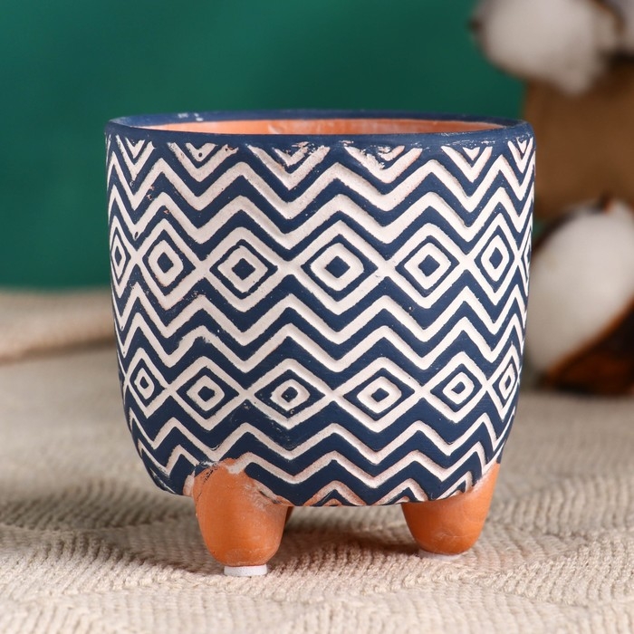 Кашпо  Кашпо "Узоры" МИКС, 8х7,5см