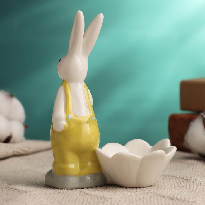 Подставка под яйцо Подставка под яйцо "Кролик" 8х6х12см, микс
