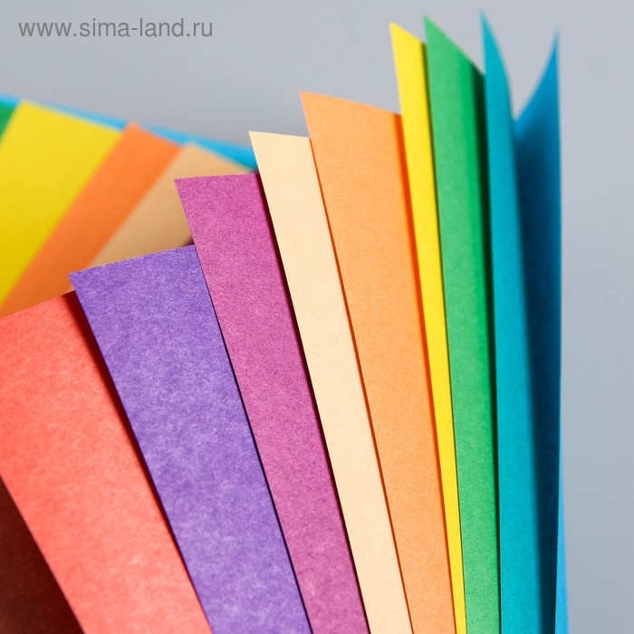 Набор  Набор "Маша и медведь" А4: 10л цветного одностороннего картона + 16л цветной двусторонней бумаги