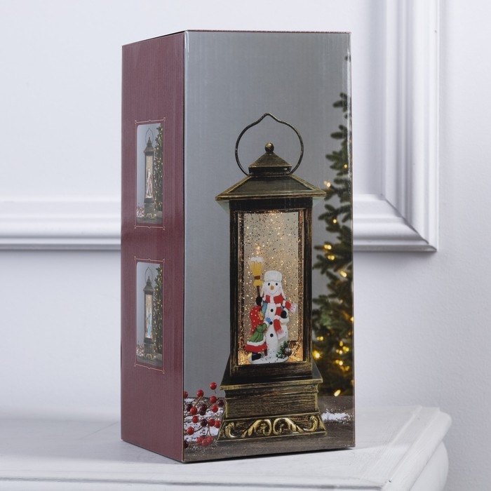 Светодиодная фигура «Фонарь со Снегурочкой» 10 × 27 × 10 см, пластик, батарейки ААх3 (не в комплекте), USB, свечение тёплое белое Светодиодная фигура «Фонарь со Снегурочкой» 10 × 27 × 10 см, пластик, батарейки ААх3 (не в комплекте), USB, свечение тёплое белое