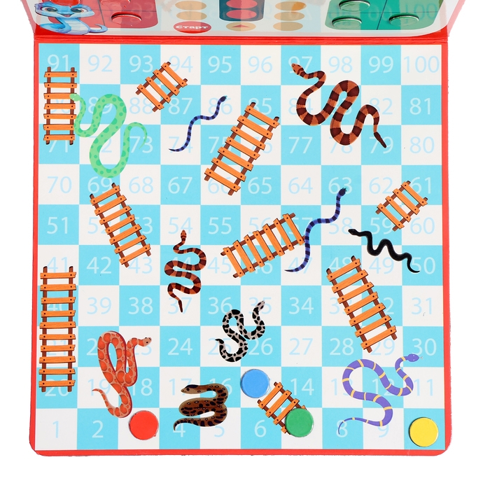 Настольная игра «Лудо. Змеи и лестницы», 2-4 игрока, 5+ Настольная игра «Лудо. Змеи и лестницы», 2-4 игрока, 5+