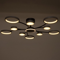 Люстра с ПДУ 2299/11GR LED 216Вт 3000-6000К серый 97х97х18 см BayerLux