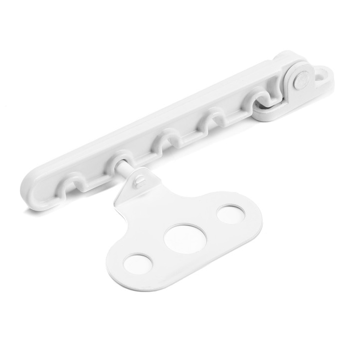 Ограничитель открывания белый металл, 5-х позиционный РП 623 Ограничитель открывания белый металл, 5-х позиционный РП 623