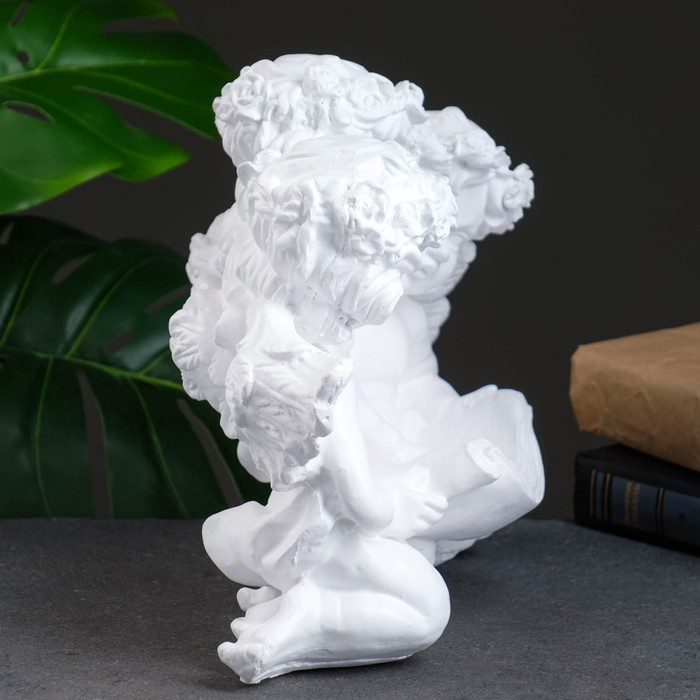 Фигура  Фигура "Ангел тройной" белый 16х28х22см