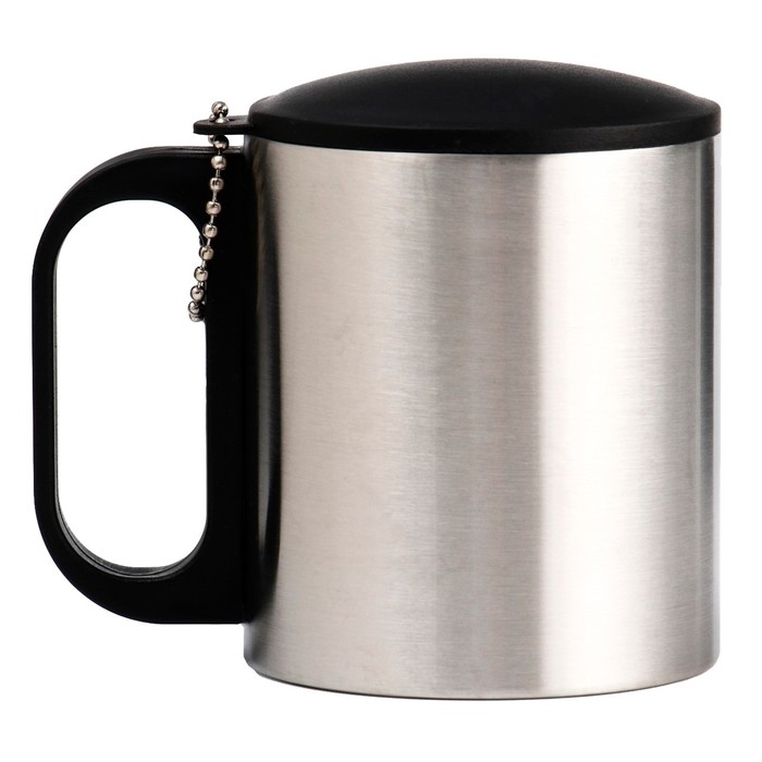 Термокружка, 180 мл, Туризм  Термокружка, 180 мл, Туризм "Мастер К", сохраняет тепло 2 ч, 8.5 х 6.8 см, хром