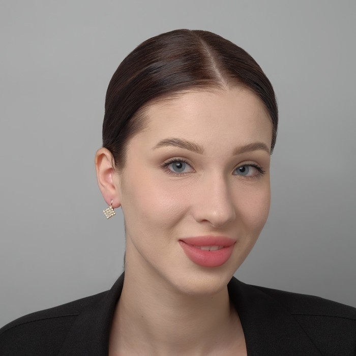 Серьги со стразами «Ромб» блеск, цвет МИКС Серьги со стразами «Ромб» блеск, цвет МИКС