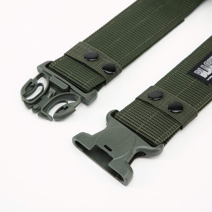 Ремень тактический, 125 см, ширина 5,5 см, пряжка пластик, хаки