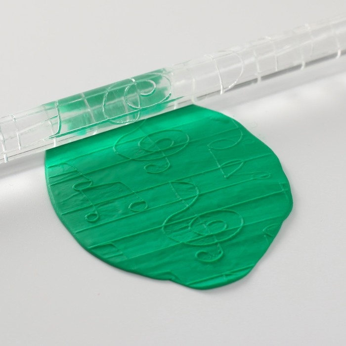 Скалка для творчества акрил  Скалка для творчества акрил "Ноты" 16х1 см