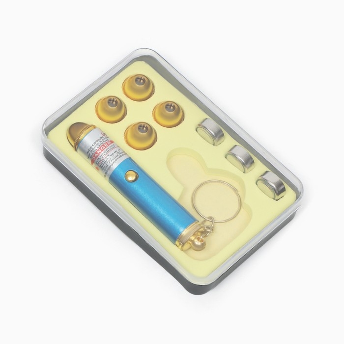 Лазерная указка  Лазерная указка "Мастер К", 4 насадки, 3 LR44