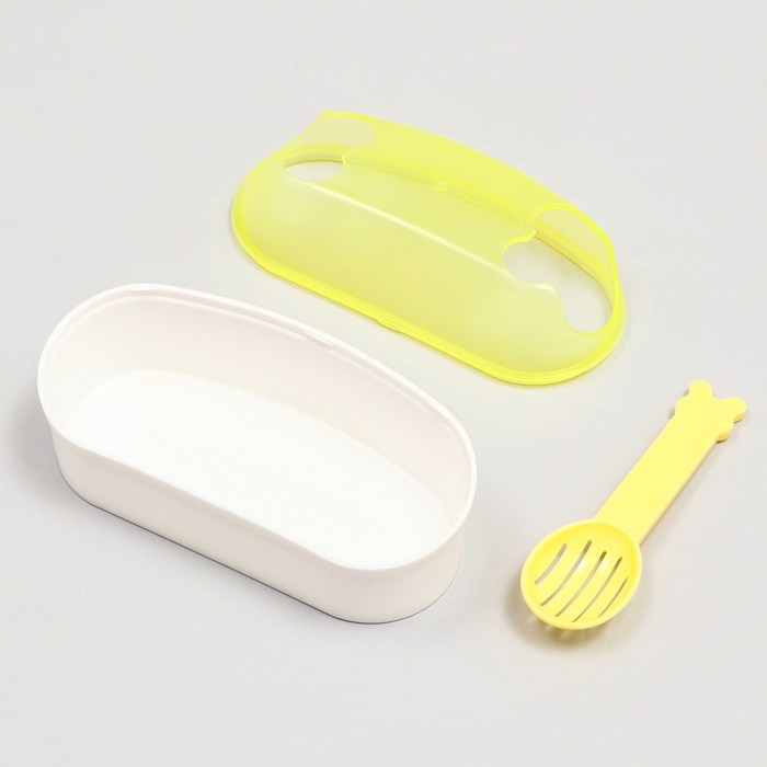 Туалет-туннель с лопаткой для грызунов Туалет-туннель с лопаткой для грызунов "Пижон", 14,5 х 7 х 7 см, жёлтый