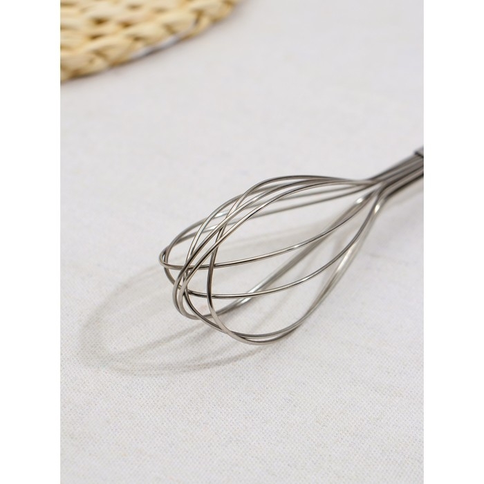 Венчик для взбивания Доляна «Каррарский мрамор», 24,5×4,5 см, цвет белый Венчик для взбивания Доляна «Каррарский мрамор», 24,5×4,5 см, цвет белый