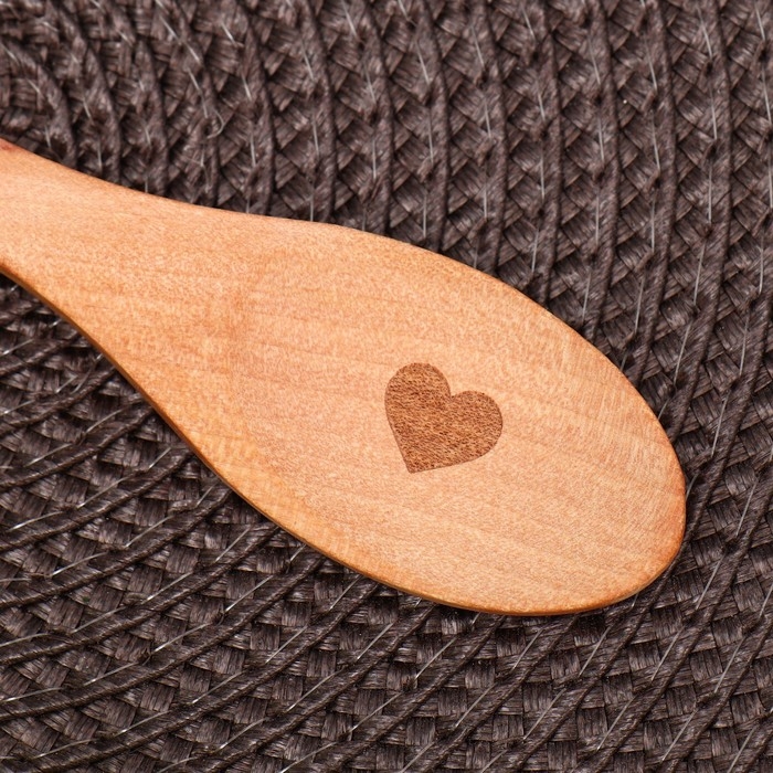Ложка для специй «Щепотка любви», дерево, 13 см Ложка для специй «Щепотка любви», дерево, 13 см