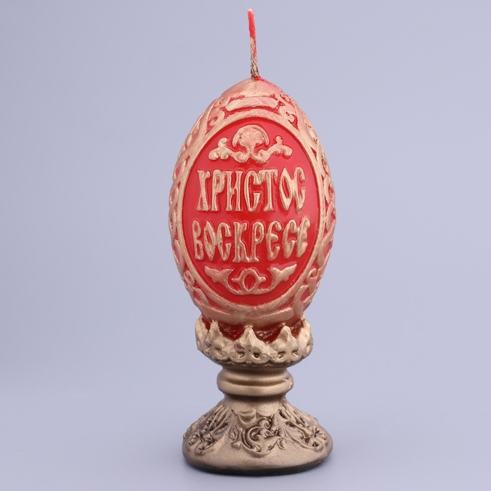 Декоративная свеча «Пасхальное яйцо резное»