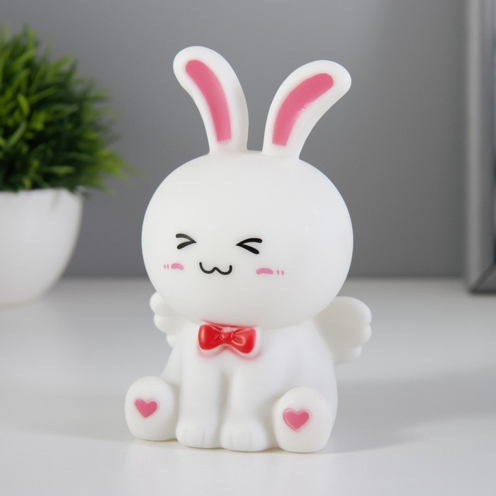 Ночник Ночник "Зайка с крылышками" LED 1Вт 3х LR44 белый 7,5х5,5х13см RISALUX