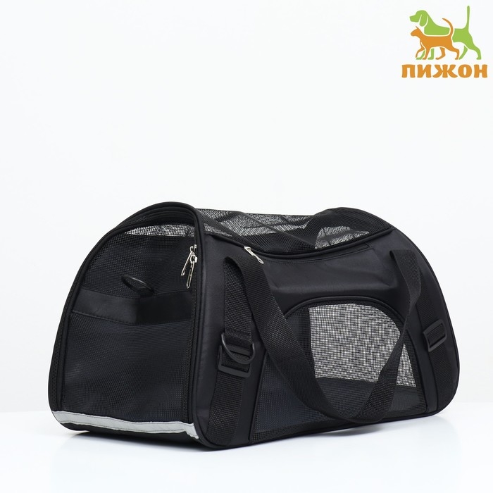 Сумка-переноска сетчатая, 43 х 21 х 30 см, чёрная Сумка-переноска сетчатая, 43 х 21 х 30 см, чёрная