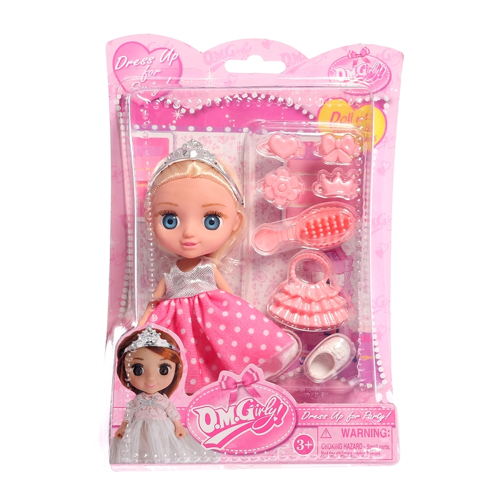 Кукла-малышка «Принцесса Эмили» с аксессуарами, МИКС