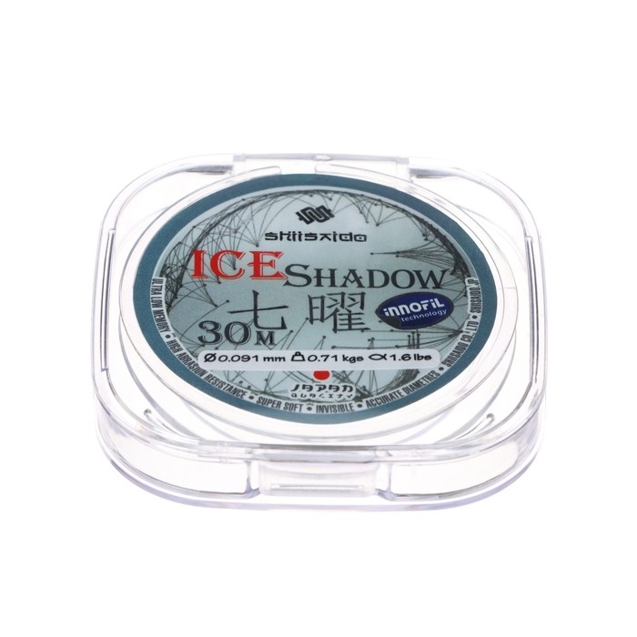 Леска Shii Saido Ice Shadow, диаметр 0.091 мм, тест 0.71 кг, 30 м, прозрачная Леска Shii Saido Ice Shadow, диаметр 0.091 мм, тест 0.71 кг, 30 м, прозрачная