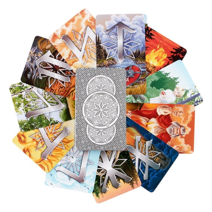 Таро  Таро "Славянские руны", 78 гадальных карт, с инструкцией, 7.1 х 11.6 см