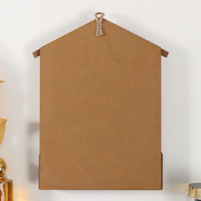 Крючки декоративные дерево Крючки декоративные дерево "Домик с бантом" 18х25 см