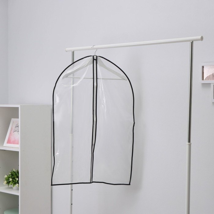 Чехол для одежды LaDо́m, плотный, 60×90 см, цвет прозрачный Чехол для одежды LaDо́m, плотный, 60×90 см, цвет прозрачный
