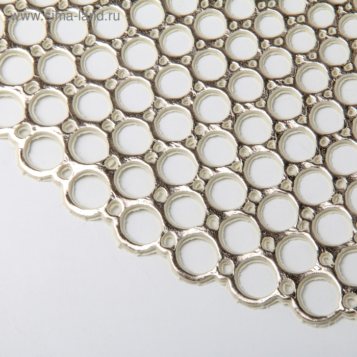 Салфетка сервировочная на стол «Роса», 38×38 см, цвет золотой