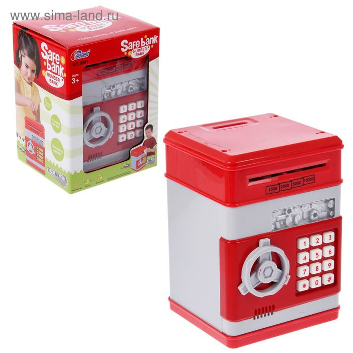 Сейф игрушечный со звуковыми эффектами Сейф игрушечный со звуковыми эффектами