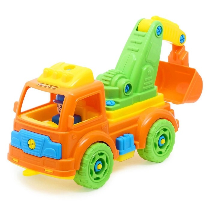 Автомобиль-конструктор «Экскаватор», 34 детали Автомобиль-конструктор «Экскаватор», 34 детали